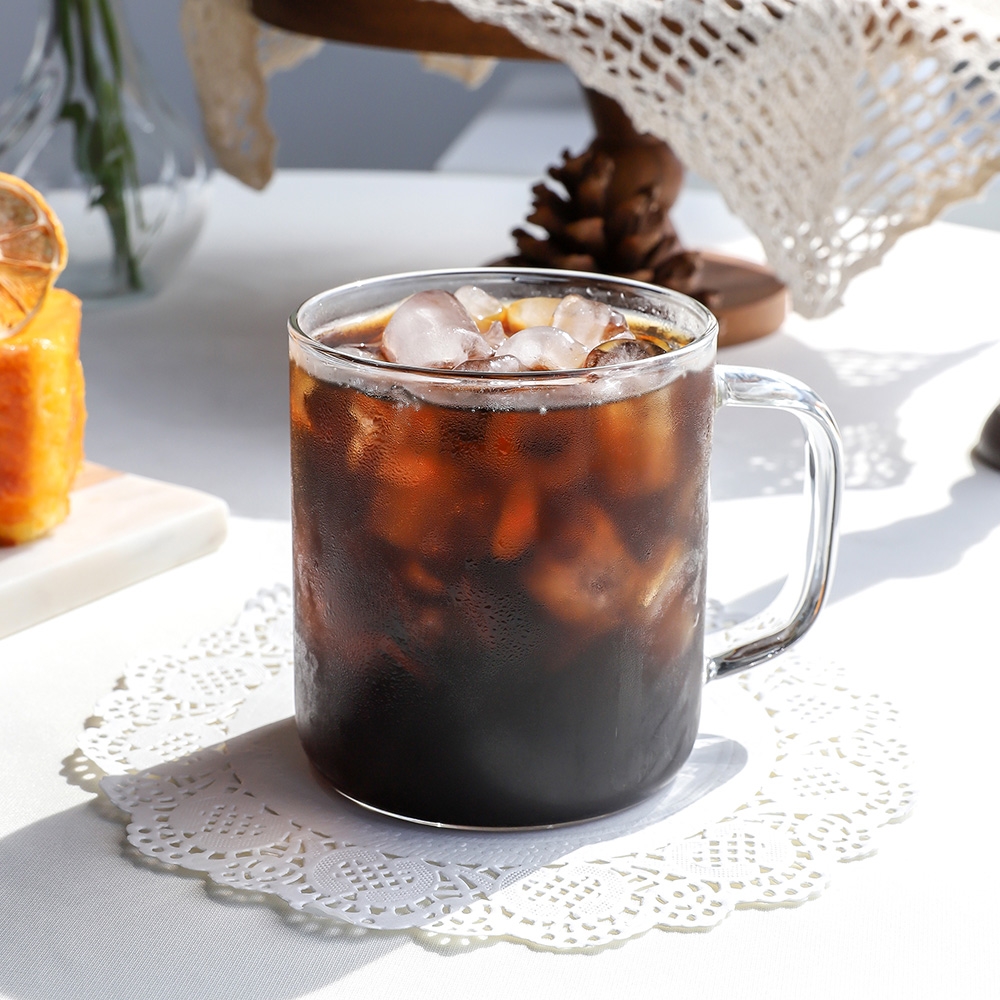 500ml 대용량 내열 투명 손잡이 요거트컵 에이드컵