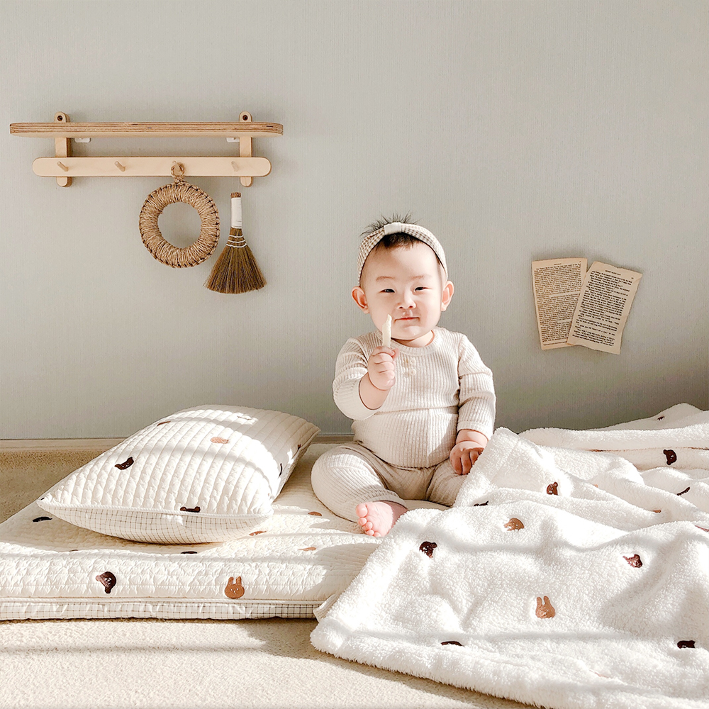 마롤로뜨 어린이집 낮잠이불 유아 아기 여름 사계절 프린팅 낮잠패드 초코베어