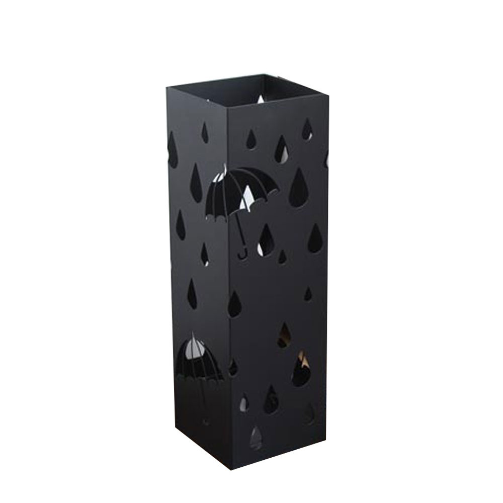 빗방울 철제 우산꽂이 가정용 현관 인테리어 수납 우산통 블랙 화이트