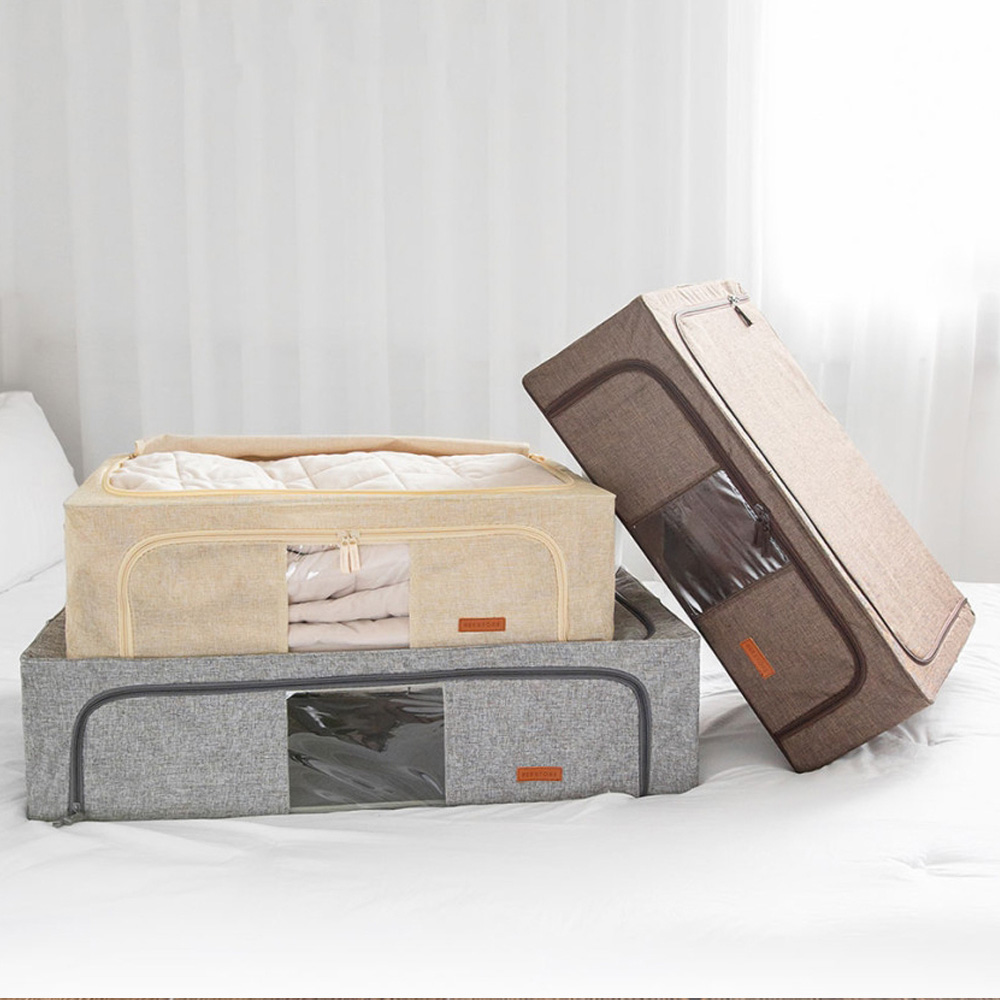 침대밑수납장 드레스룸 옷정리함 낮은 언더베드 리빙박스 대형 44L