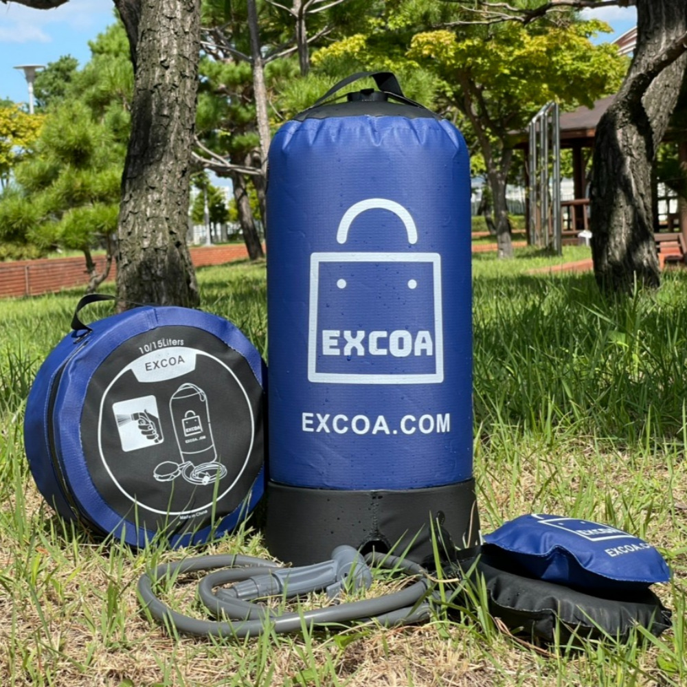 엑스코아 휴대용 간이 이동식 캠핑 샤워기 11L