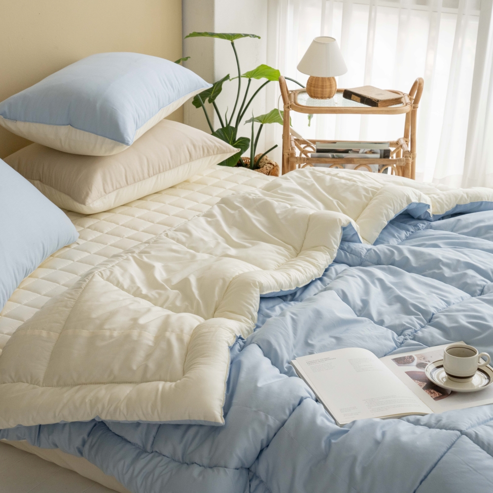 차렵 이불세트 호텔식 기숙사 신혼 이불 사계절 침구세트 침구류 S/SS 딥그린