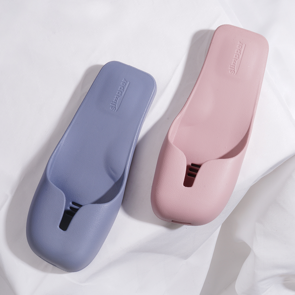 슬림퍼 뮬 솔라 욕실화 작은발 좁은 발볼 칼발 욕실 화장실 문에 안걸리는 발등 낮은 슬리퍼 - 상세 이미지 2