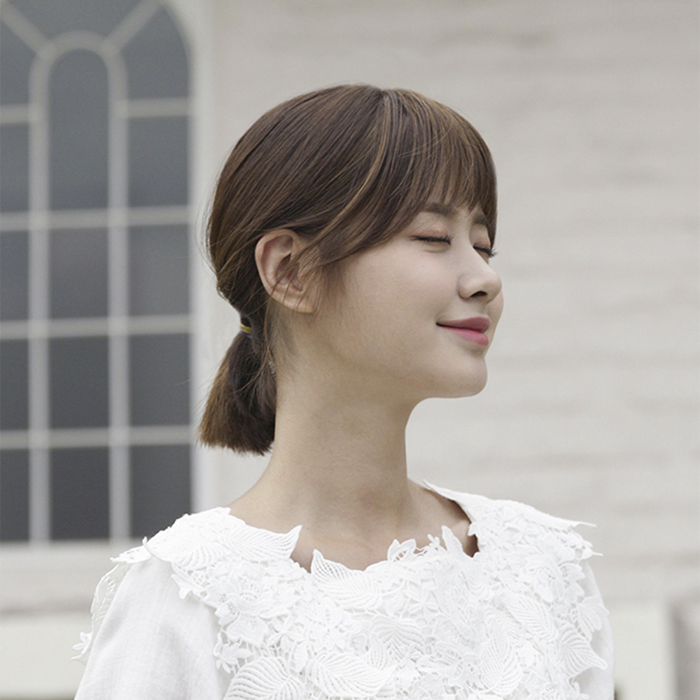 앞머리가발 부분가발 붙임머리 시스루뱅 테일 - 상세 이미지 5