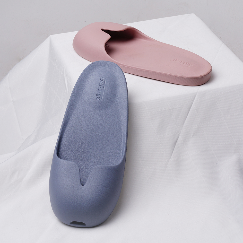 슬림퍼 뮬보스 욕실화 2개 SET 좌우 양발 구분 없는 문에 안걸리는 발등 낮은 욕실슬리퍼