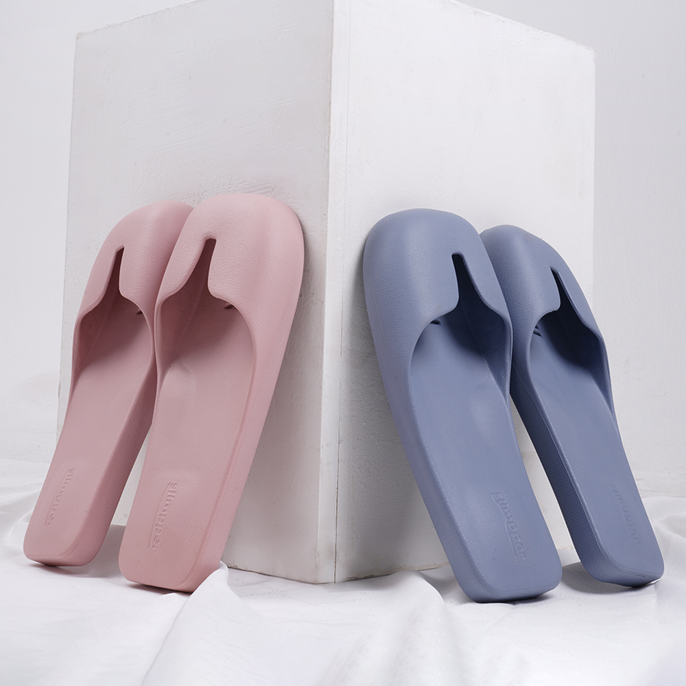 슬림퍼 뮬 솔라 욕실화 작은발 좁은 발볼 칼발 욕실 화장실 문에 안걸리는 발등 낮은 슬리퍼 - 상세 이미지 3