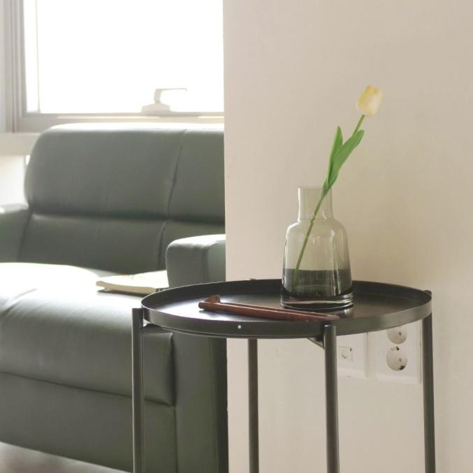 화분 테이블 장식 화분 탁자 얇은 높은 사이드테이블