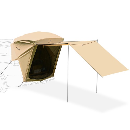 스노우라인 카텐트 꼬리텐트 차박 텐트 타프 그늘막 현대 투싼