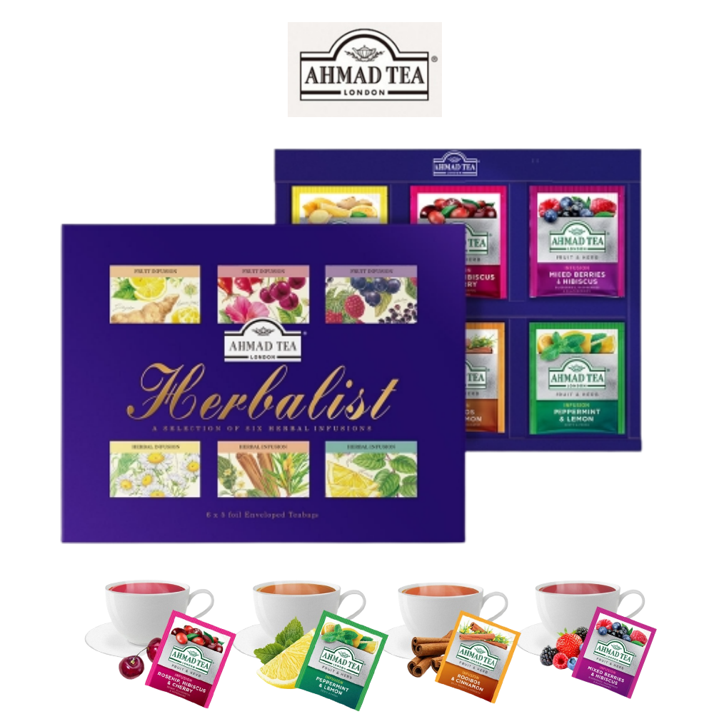 아마드티 허브티 6종 선물세트 히비스커스 로즈힙 레몬그라스 캐모마일 루이보이스차 30티백