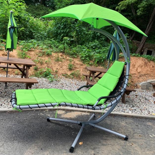 캠핑 흔들의자 파라솔 캠핑 침대 의자 리클라이너 플라이