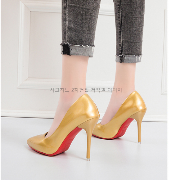 225-275 파센디 10cm 스틸레토 에나멜 하이힐 여성 구두 11color 상세 이미지 14