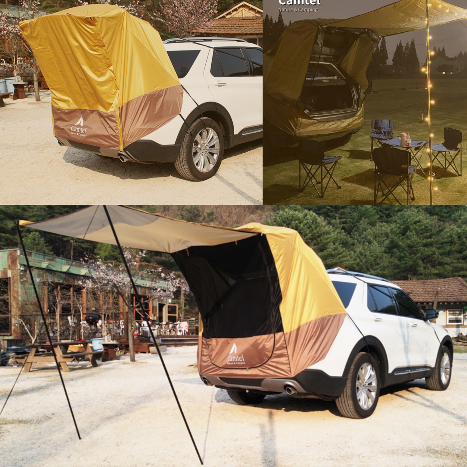 카크닉 차박텐트 후면 오픈형 카니발 도킹텐트 쏘렌토 레이 스타렉스 싼타페 팰리세이드 투싼