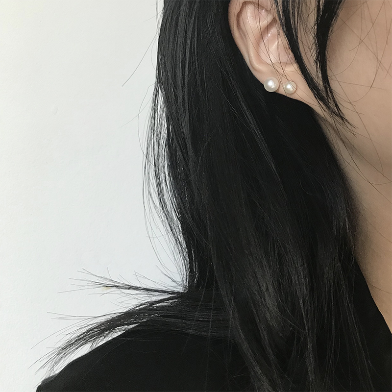 14k 천연 담수 진주 귀걸이 - 상세 이미지 2