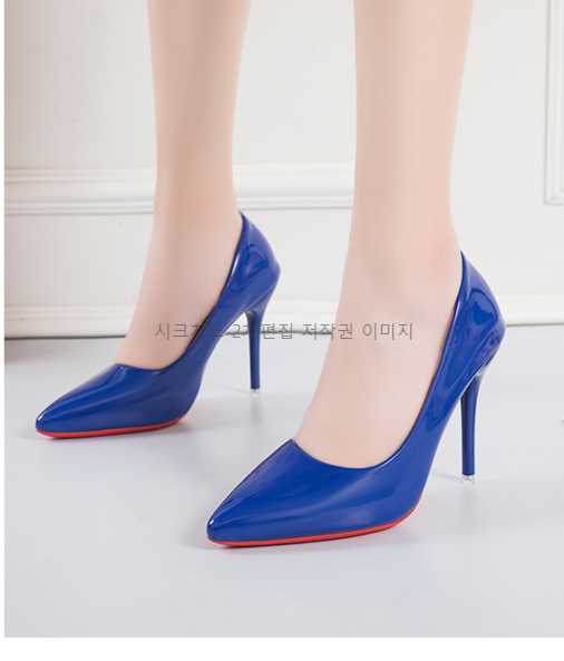 225-275 파센디 10cm 스틸레토 에나멜 하이힐 여성 구두 11color 상세 이미지 24