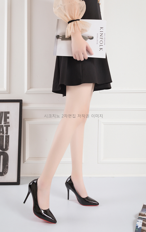225-275 파센디 10cm 스틸레토 에나멜 하이힐 여성 구두 11color 상세 이미지 4