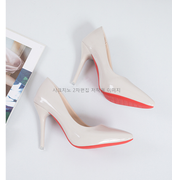225-275 파센디 10cm 스틸레토 에나멜 하이힐 여성 구두 11color 상세 이미지 21