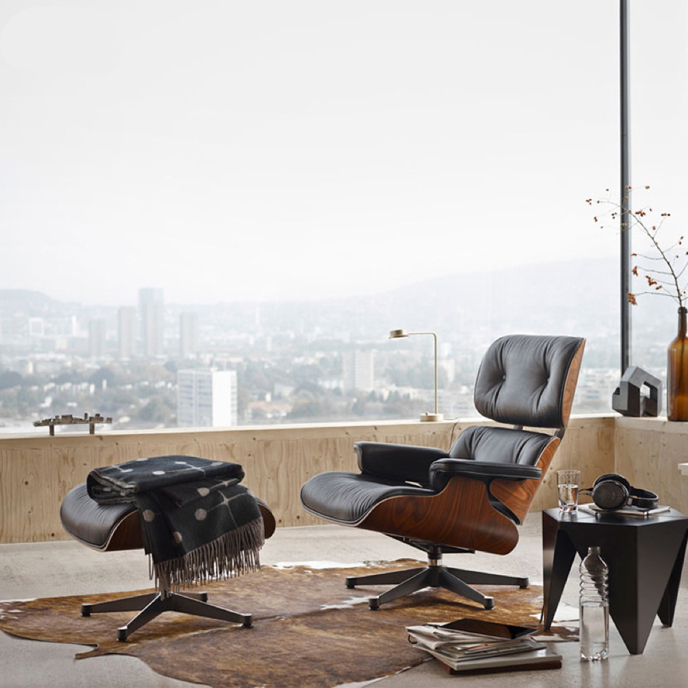 라슈에뜨 고품질 이태리 사장님 릴렉스 의자 체어 1인용 소파 가죽 퓨어블랙 스툴추가