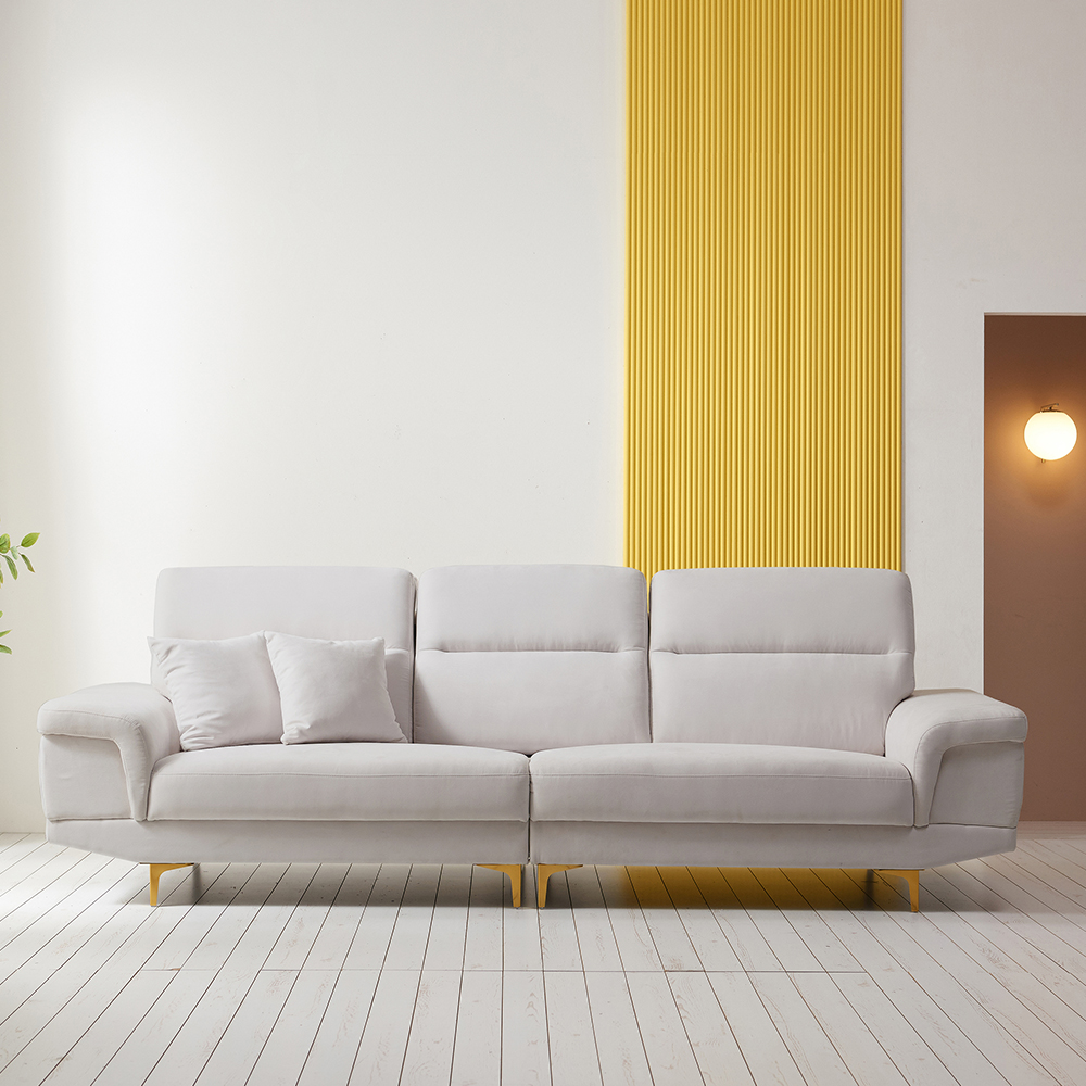 서광퍼니처 디첸 아쿠아텍스 이지클린 패브릭 4인용 소파 sk