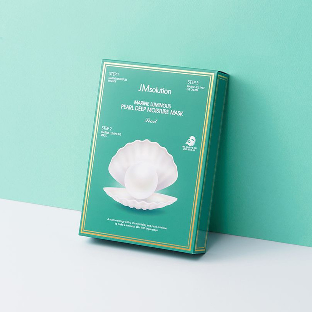JM솔루션 청광 마린 진주 모이스처 마스크 플러스 팩 30ml 10매 - 메인 이미지