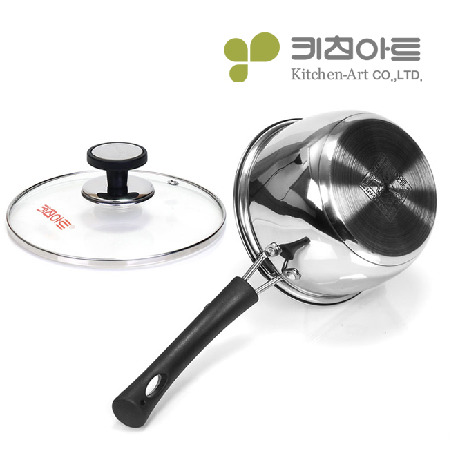 키친아트 스텐 냄비세트 3중바닥 2종 (16편수, 18양수) - 상세 이미지 3