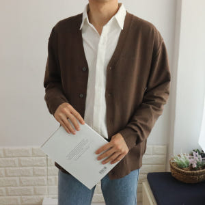 남자가디건 오버핏 캐시미어 위셔블 니트가디건 착용 후기 | 사이즈/핏 총정리 - 상품 이미지 2