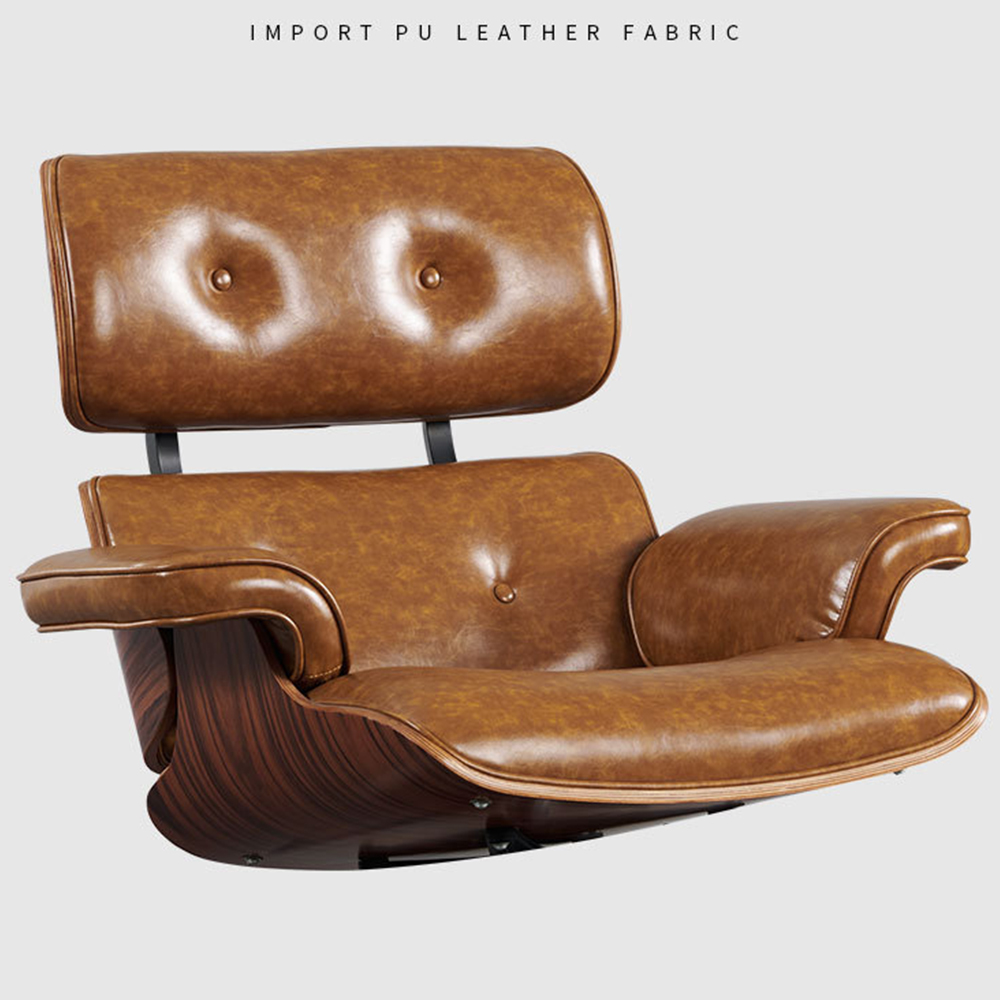 라슈에뜨 고품질 이태리 사장님 릴렉스 의자 체어 1인용 소파 가죽 퓨어블랙 스툴추가