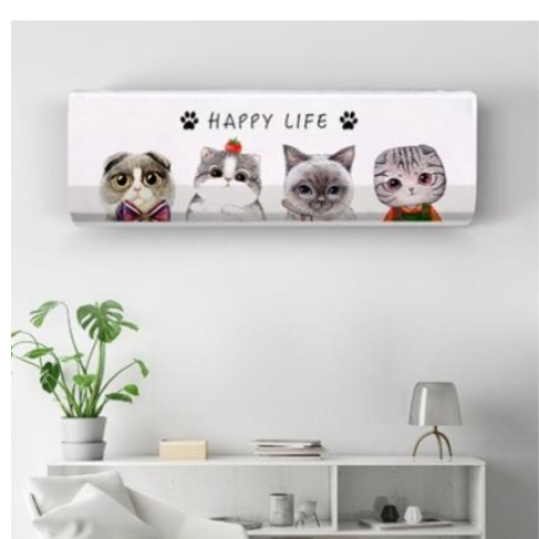 에어컨 차양막 벽걸이 에어컨 덮개 에어컨 보관 커버 케이스 차단막 쉴드 가리개 고급 덥게