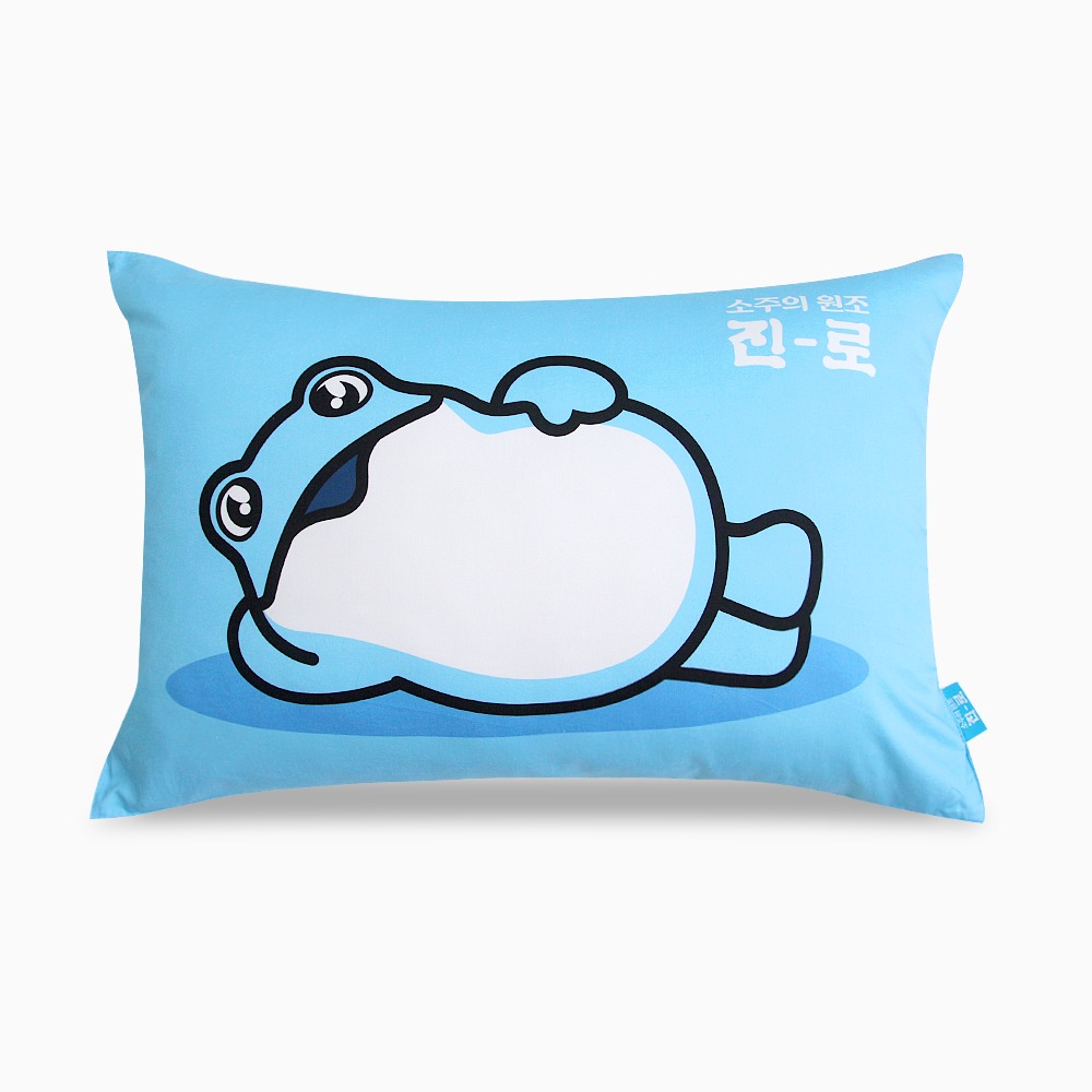 진로두꺼비 순면 베개커버 슬립 굿즈 캐릭터