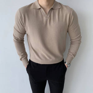 부드러운 머슬핏 긴팔 헨리넥 카라티 12색 어깨넓어보이는옷 목안늘어나는 ... 착용 후기 | 사이즈/핏 총정리 - 상품 이미지 2