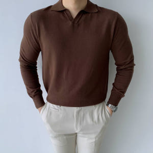 부드러운 머슬핏 긴팔 헨리넥 카라티 12색 어깨넓어보이는옷 목안늘어나는 ... 착용 후기 | 사이즈/핏 총정리 - 상품 이미지 3