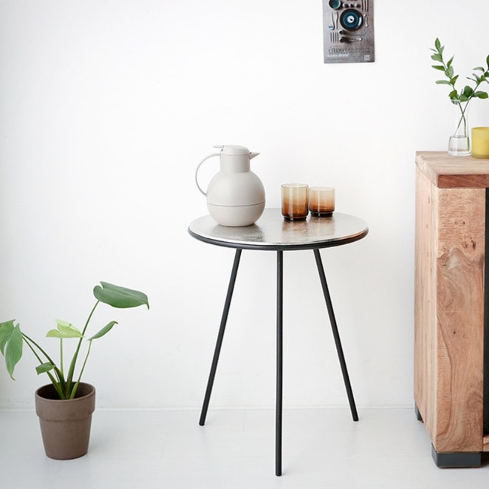 원형 테이블 높은 소파테이블 명품 디자이너 거실용 탁자 엔틱 2인용 티테이블 고급 티탁자