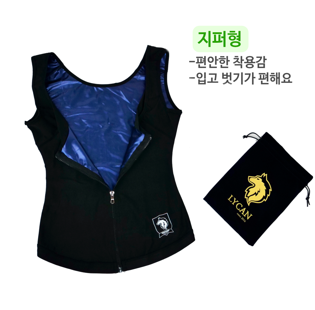 링사이드코리아 여성 땀복 나시 / 홈트 복싱용 뱃살 보정 운동복 민소매 - 상세 이미지 5