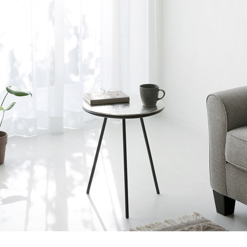 원형 테이블 높은 소파테이블 명품 디자이너 거실용 탁자 엔틱 2인용 티테이블 고급 티탁자