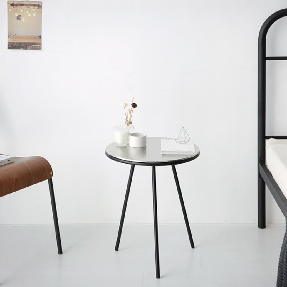 원형 테이블 높은 소파테이블 명품 디자이너 거실용 탁자 엔틱 2인용 티테이블 고급 티탁자