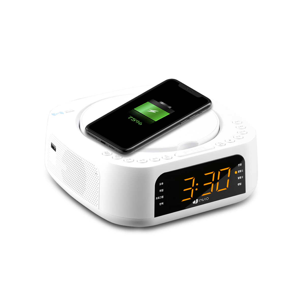 인비오 CD플레이어 블루투스 아기 미니 라디오 CDP 씨디플레이어 IV-CD200W