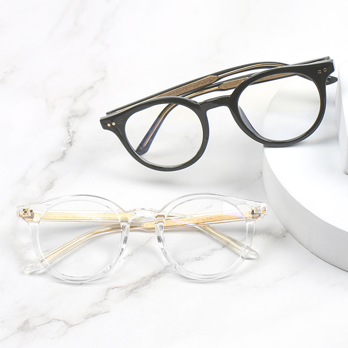 블루라이트차단 안경 패션 뿔테 동글이 라운드 남자 여자 투명 안경테