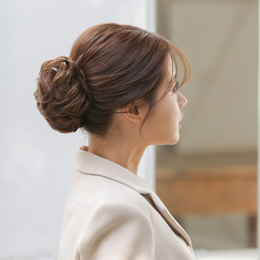 곱창가발 올림머리 업스타일 똥머리 가발 사이즈 소