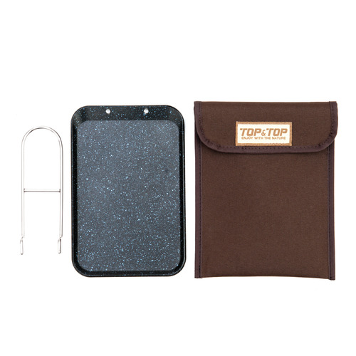 탑앤탑 미니 사각 팬 반합 백패킹 프라이팬