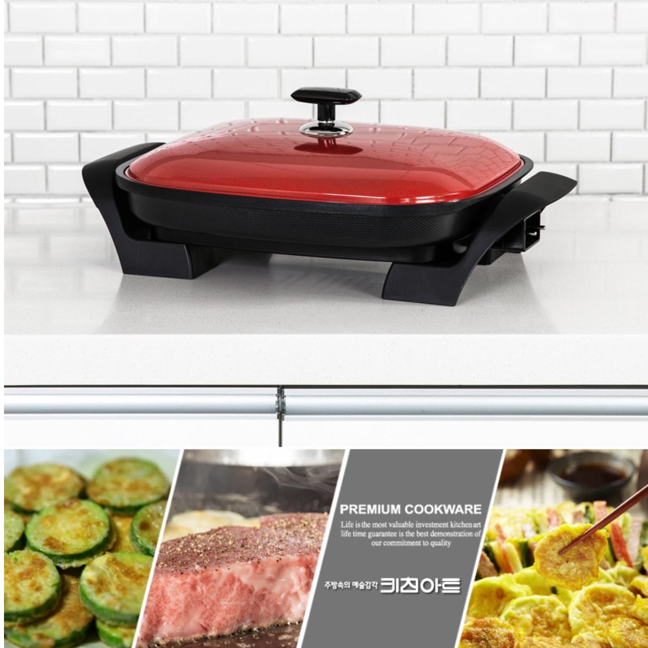 사각 전기 후라이팬 사각 잔치팬 전굽는그릴 