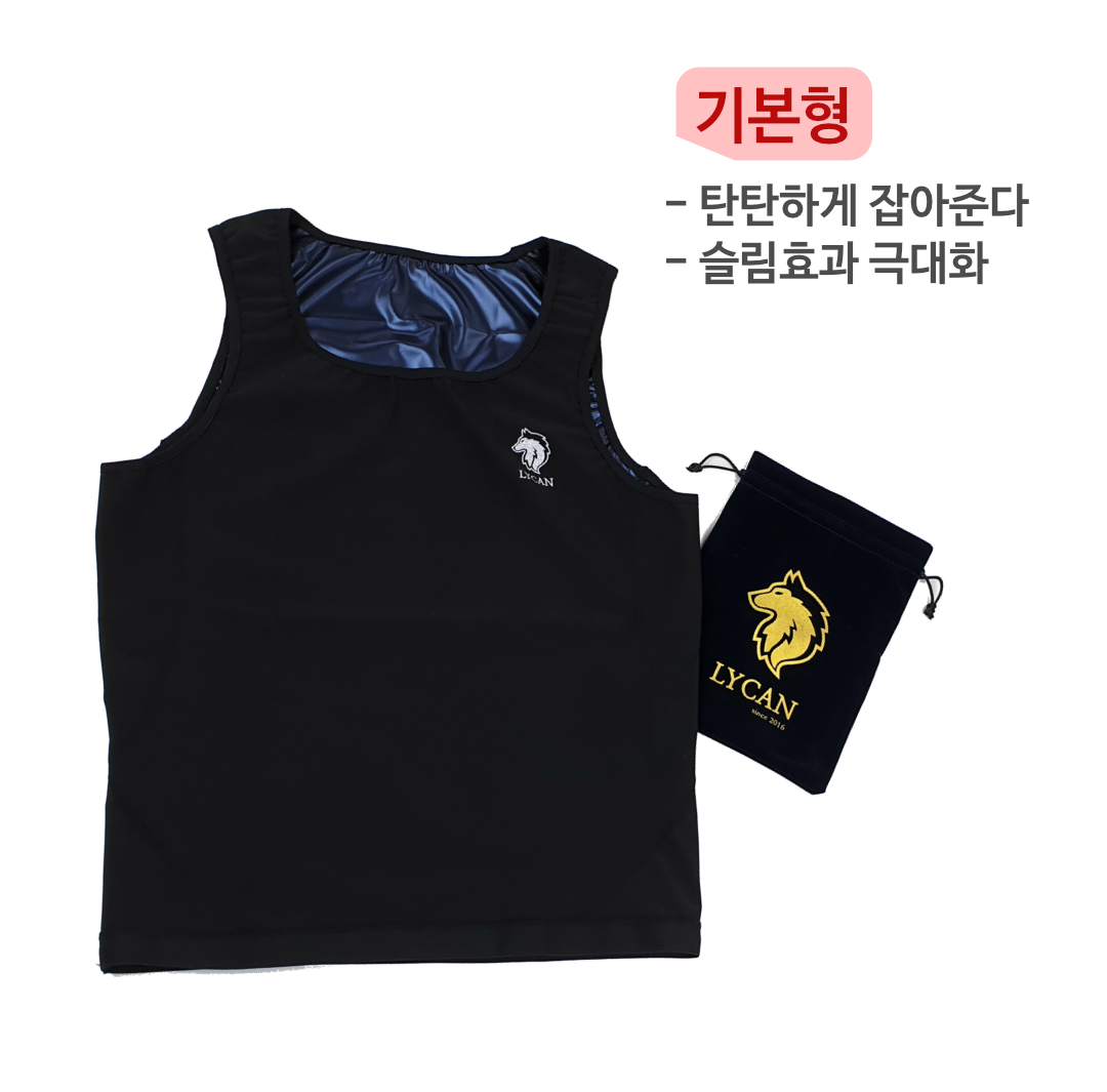 링사이드코리아 남성 땀복 나시 / 복싱 줄넘기 운동용 뱃살 보정 민소매 - 상세 이미지 4