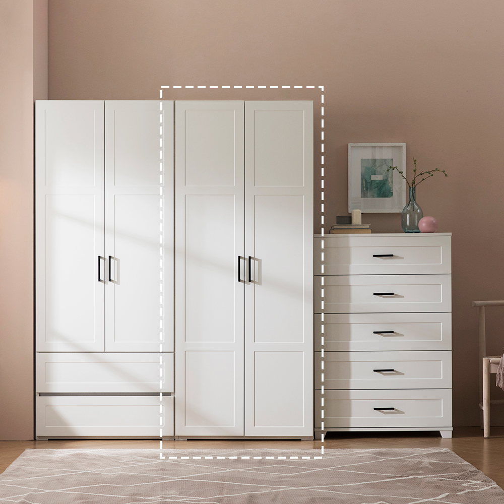 장인가구 커슨 행거형 싱글장 입본장 이불장 키큰장 800옷장 - 상세 이미지 2