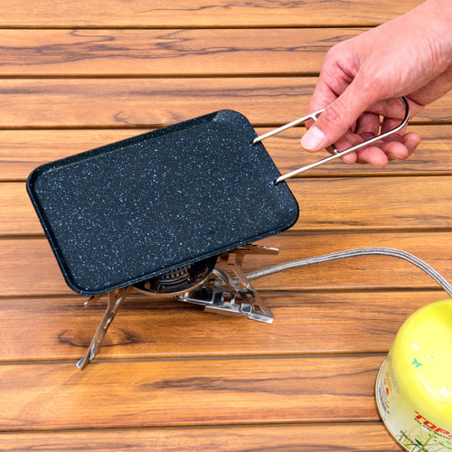 탑앤탑 미니 사각 팬 반합 백패킹 프라이팬