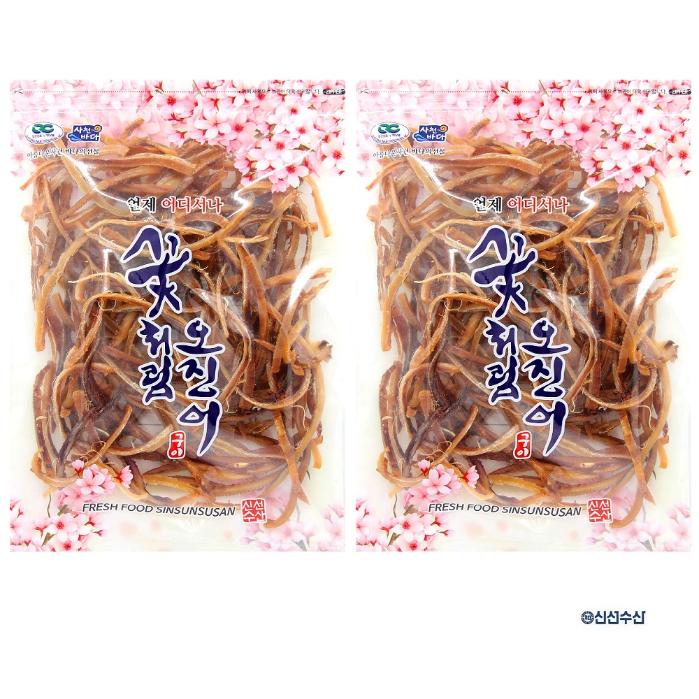 꽃처럼 조미 오징어 슬라이스 230g 2개 부드러운 맥주안주 주전부리 이미지 1