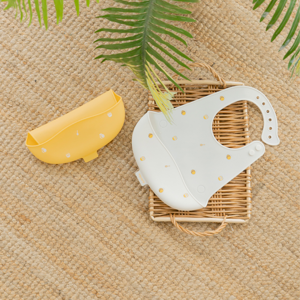 아가드 비비 실리콘 턱받이 아기 이유식 신생아 방수 턱받이