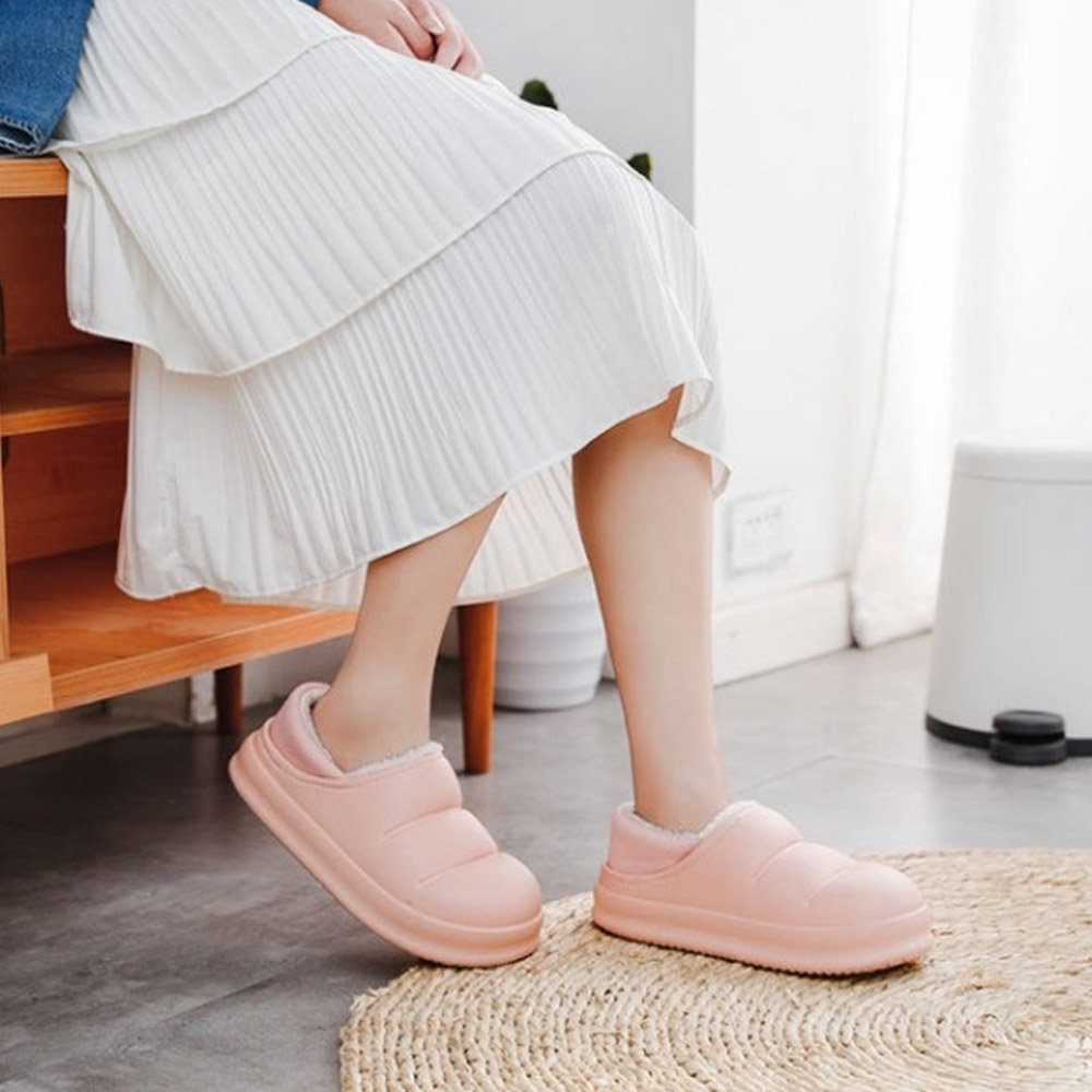 (창고정리) 거실 털 방수 실내화 겨울 쿠션 슬리퍼 층간소음 요양원 사무실 털실내화