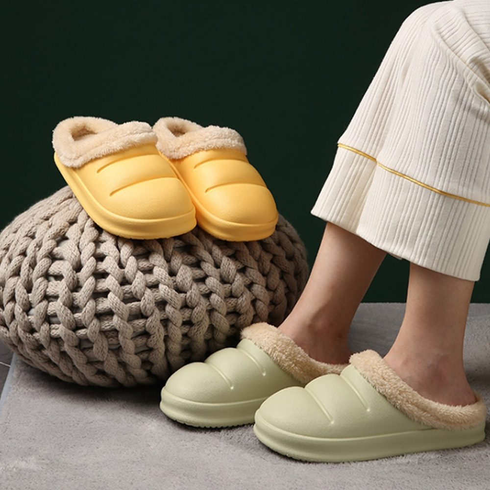 (창고정리) 거실 털 방수 실내화 겨울 쿠션 슬리퍼 층간소음 요양원 사무실 털실내화