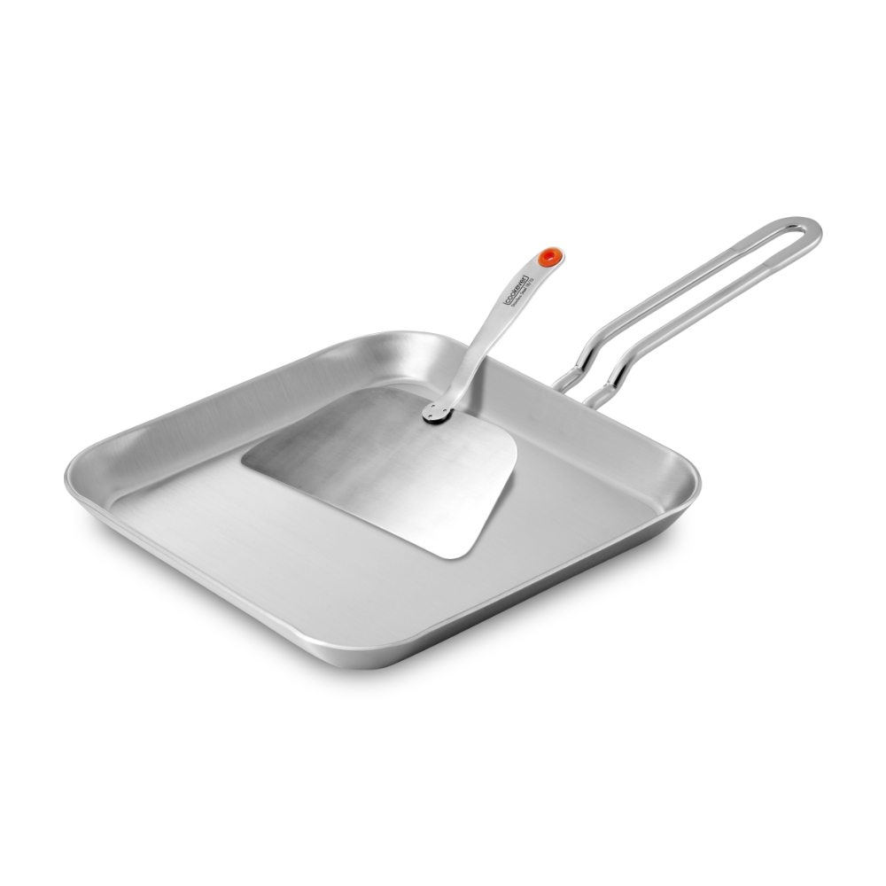 쿡에버 통3중 스텐 사각팬 24cm / 사각프라이팬 계란말이팬 그리들