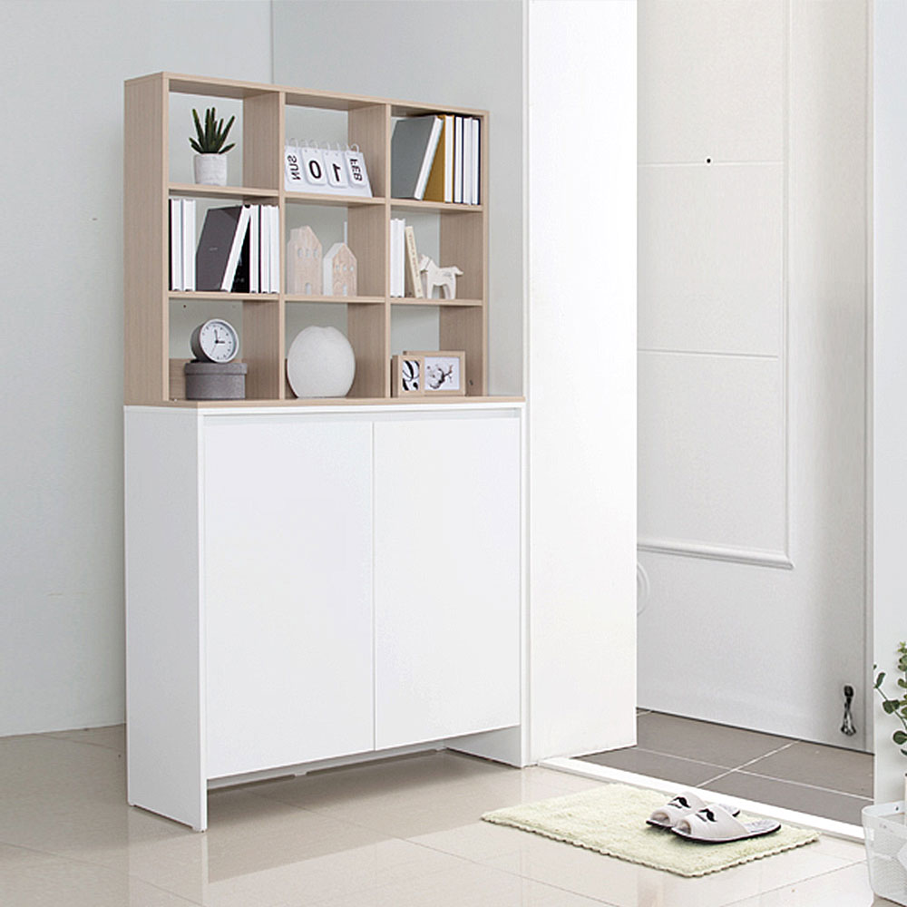 E0자재 ST8649 중문 파티션 신발장 겸 수납장 세트