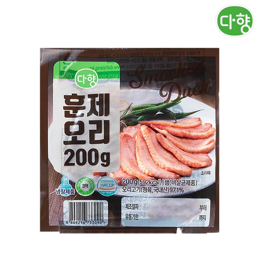 다향 오리고기 훈제 슬라이스 오리 200g 400g 600g 이미지 4