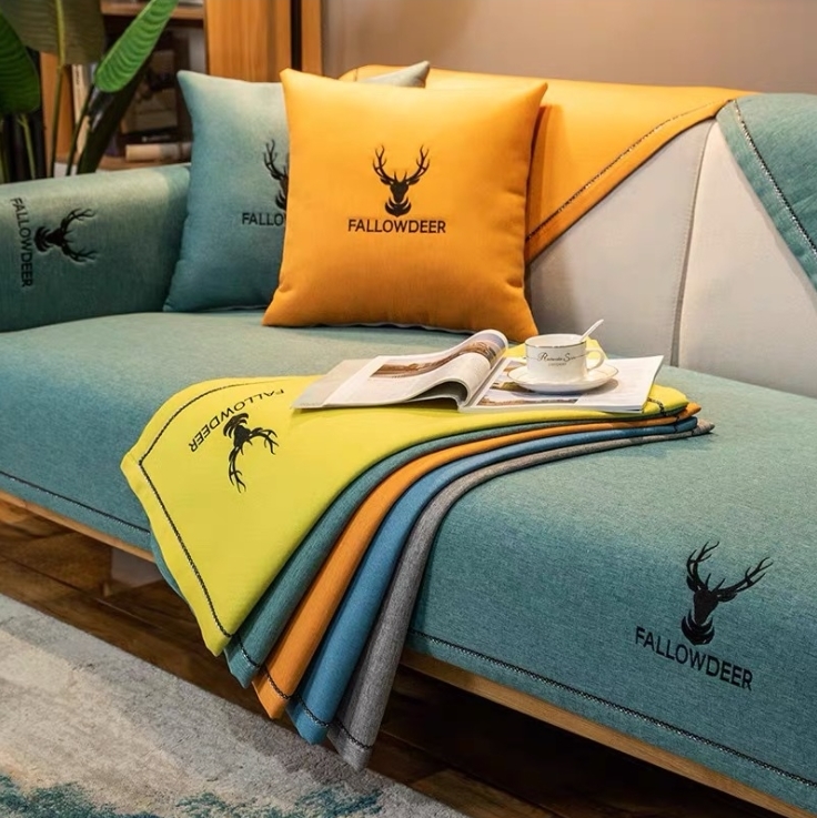 논슬립 쇼파커버 70X150 소파패드 천갈이 덮개 매트 방석 그레이 3인용